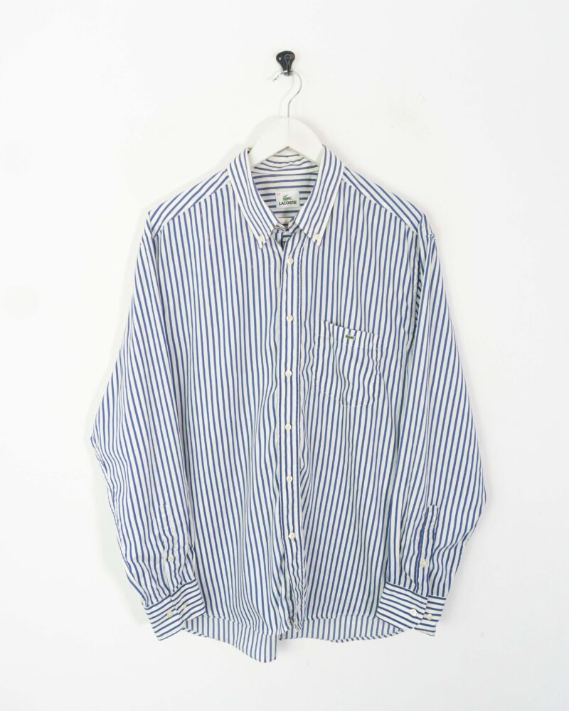 Lacoste vintage 00s stripes shirt L - Imagen 2