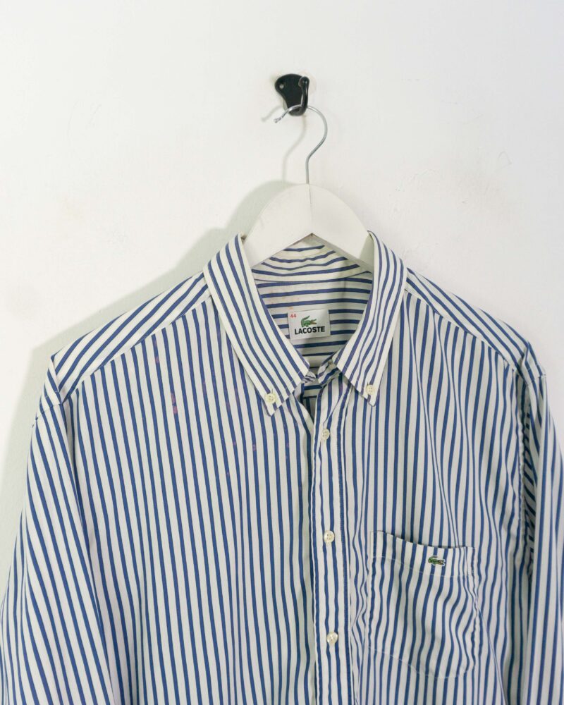 Lacoste vintage 00s stripes shirt L - Imagen 3