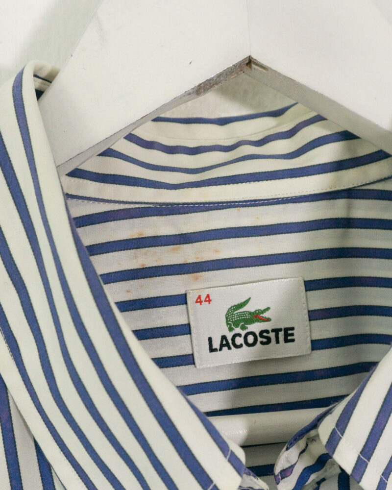 Lacoste vintage 00s stripes shirt L - Imagen 4