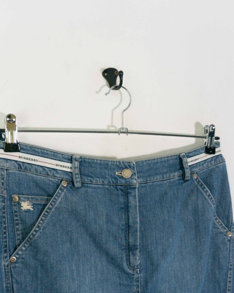 Burberrys vintage 90s denim skirt 44 - Imagen 3