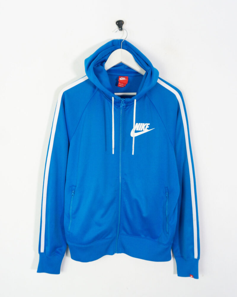 Nike blue full zip hoodie M - Imagen 2