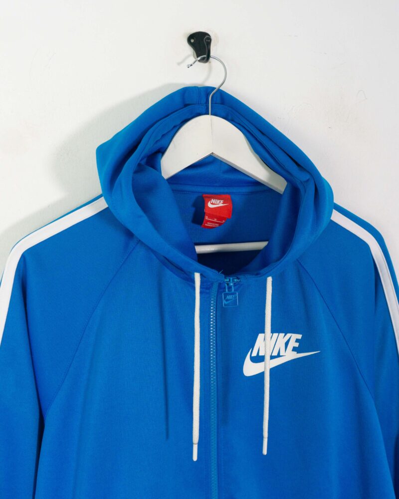 Nike blue full zip hoodie M - Imagen 4