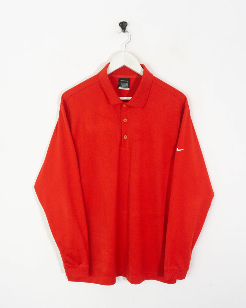 Nike golf red l/s polo XL - Imagen 2