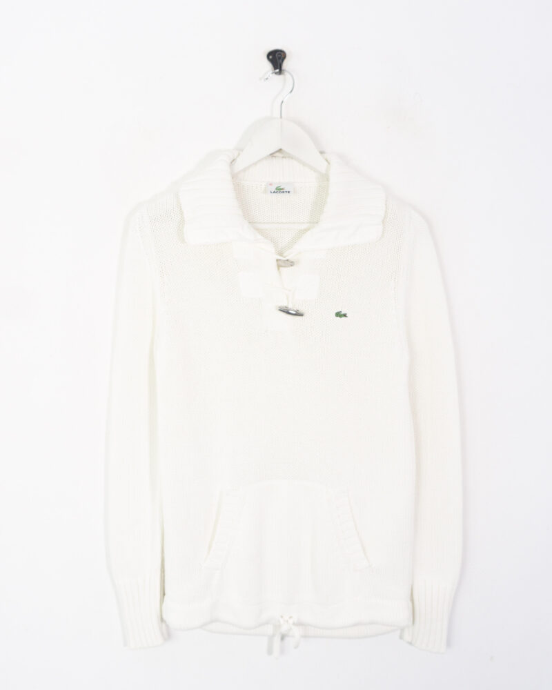 Lacoste vintage 00s white sweater M - Imagen 2