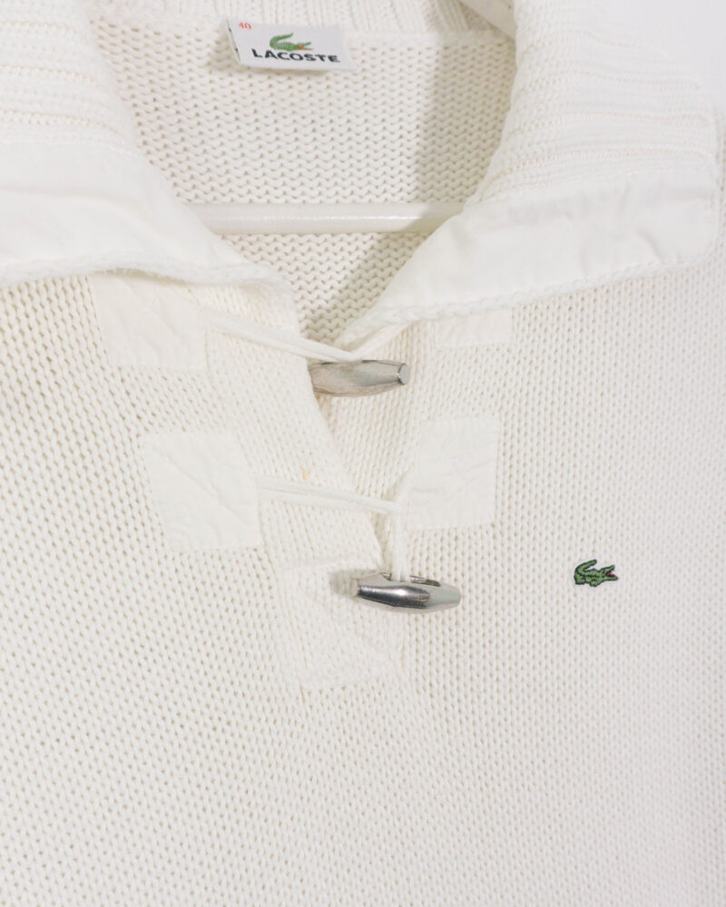 Lacoste vintage 00s white sweater M - Imagen 3