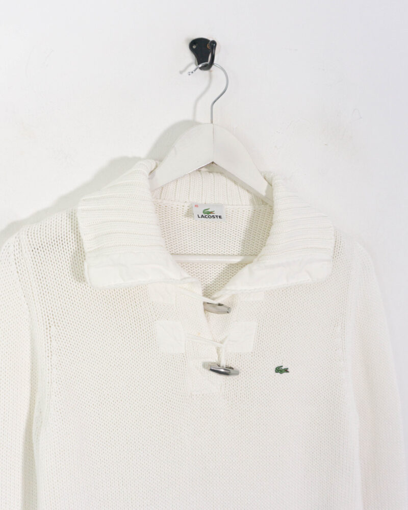 Lacoste vintage 00s white sweater M - Imagen 4