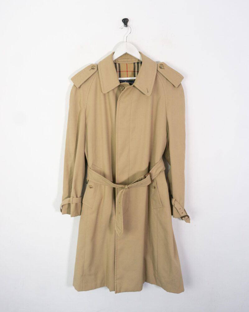 Burberrys vintage 90s beige trench coat 44 - Imagen 2