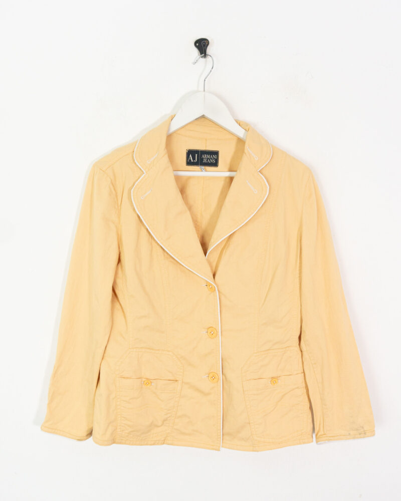 Armani vintage 00s yellow suit 48 - Imagen 2