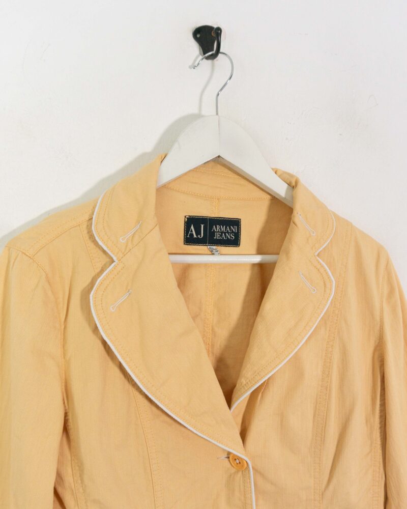 Armani vintage 00s yellow suit 48 - Imagen 3