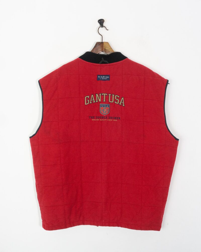 Gant vintage 90s red vest 2XL - Imagen 4