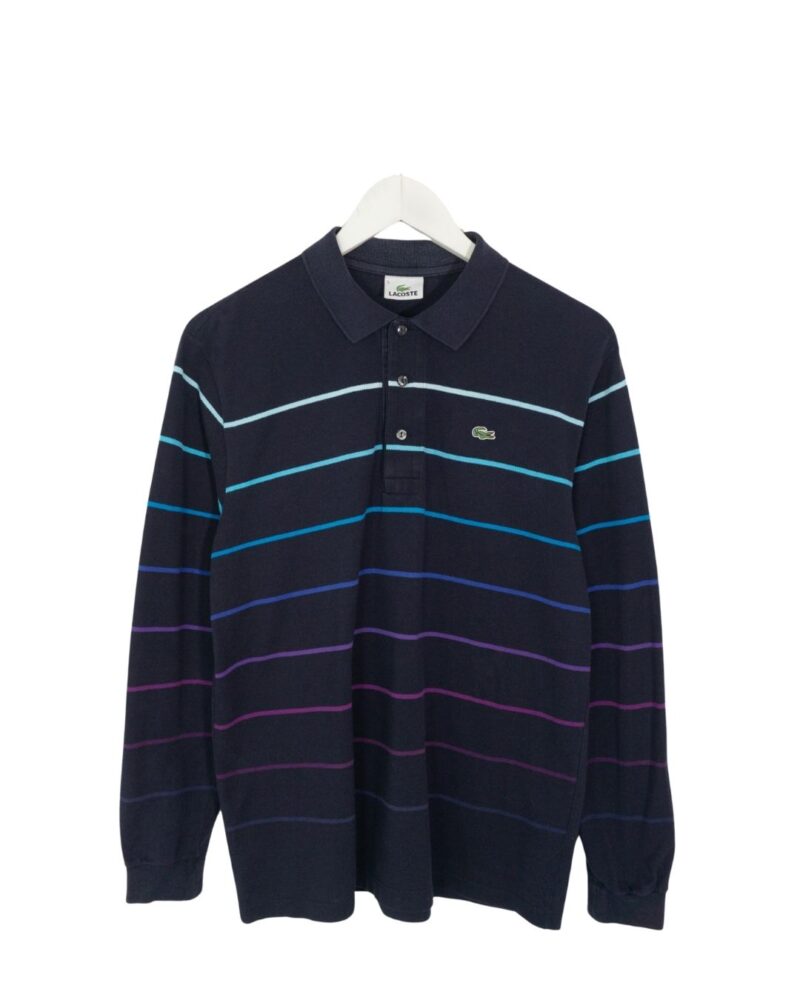 Lacoste vintage 00s navy l/s polo M