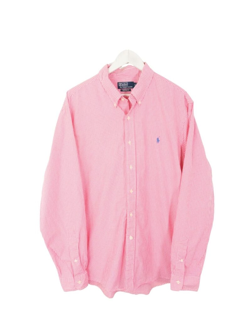 Ralph Lauren vintage 00s pink/white shirt XXL