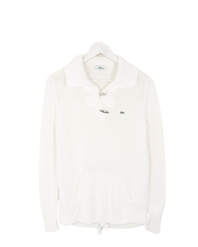 Lacoste vintage 00s white sweater M