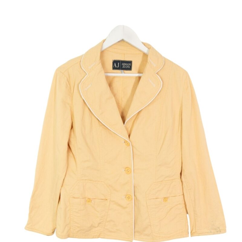 Armani vintage 00s yellow suit 48