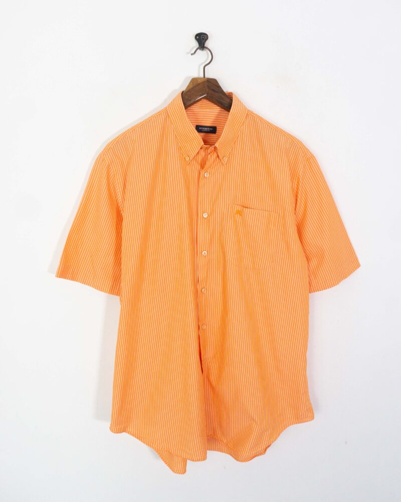 Burberrys vintage 00s orange shirt XL - Imagen 2
