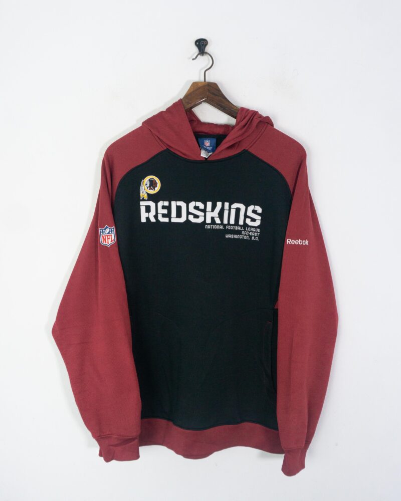 Reebok Redskins red/black hoodie XL - Imagen 2