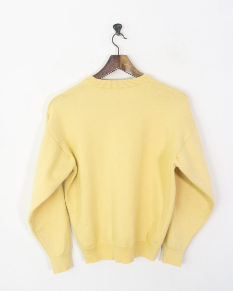 Lacoste vintage 90s yellow sweater S - Imagen 5