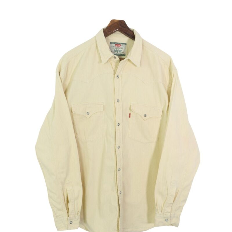 Levis vintage 90s yellow shirt XL