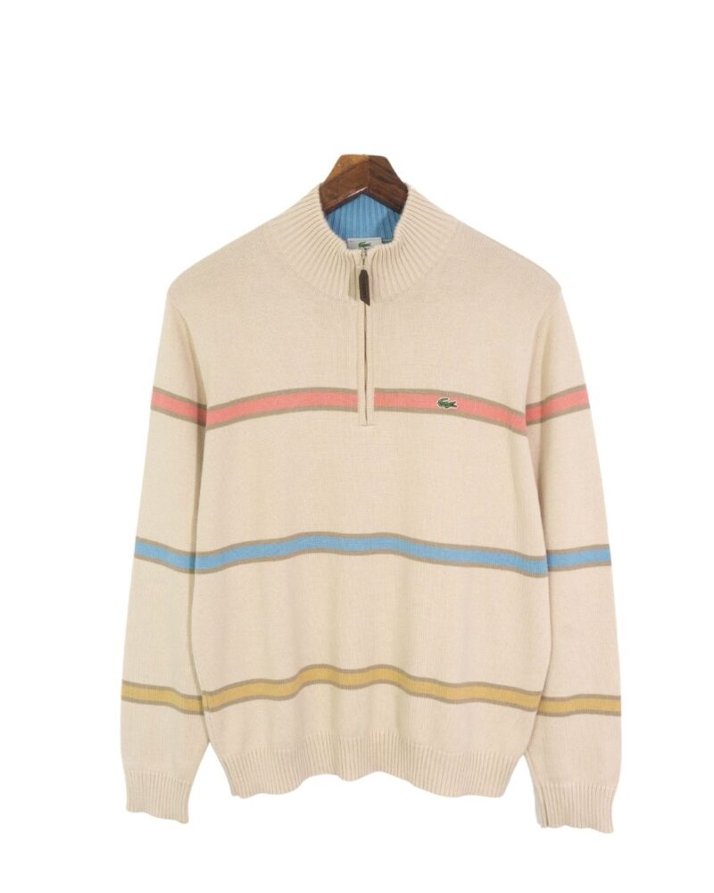 Lacoste vintage 00s beige sweater M