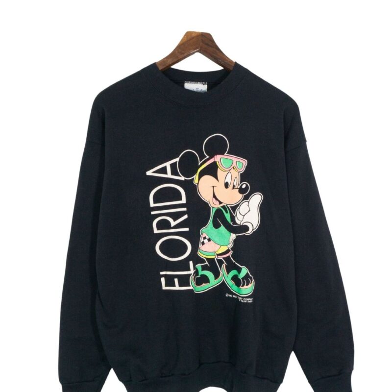 Florida Minnie Mouse vintage 90s black print sweatshirt XL