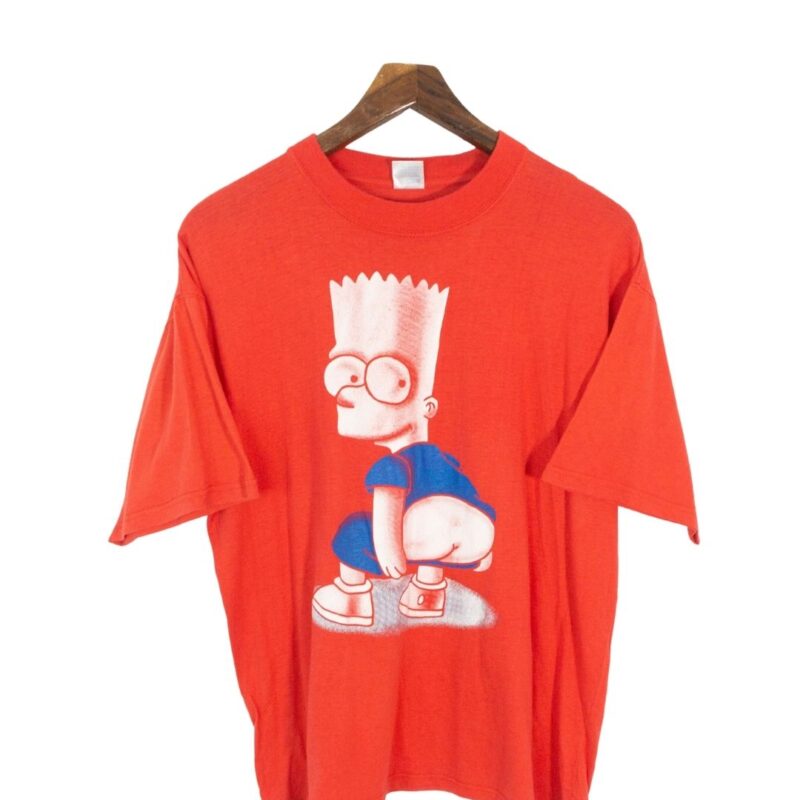 Bart Simpsons vintage 00s red tee XL
