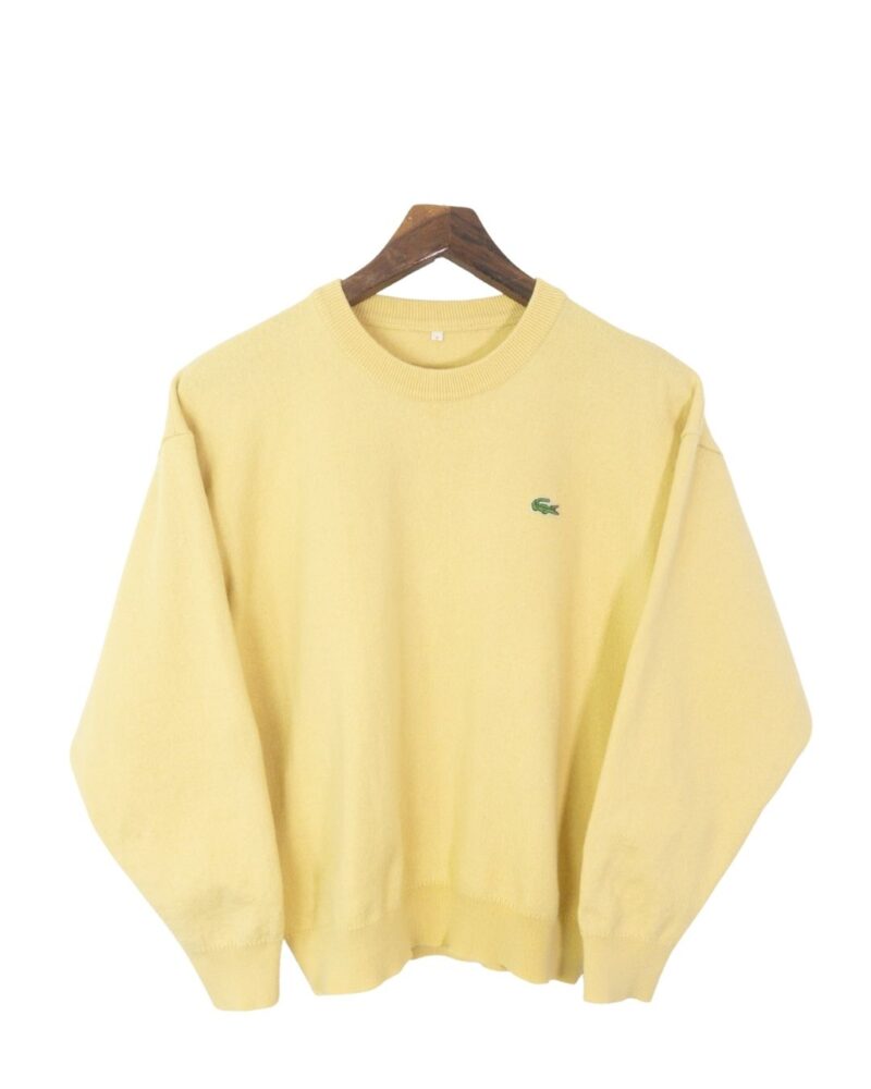 Lacoste vintage 90s yellow sweater S