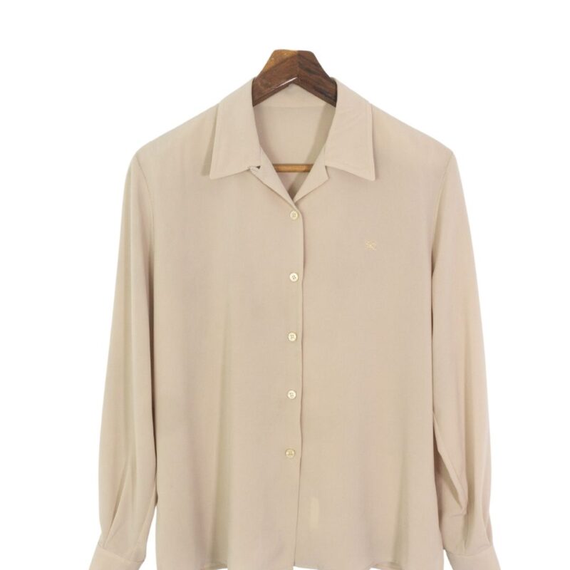 Burberrys vintage 90s woman brown shirt 44