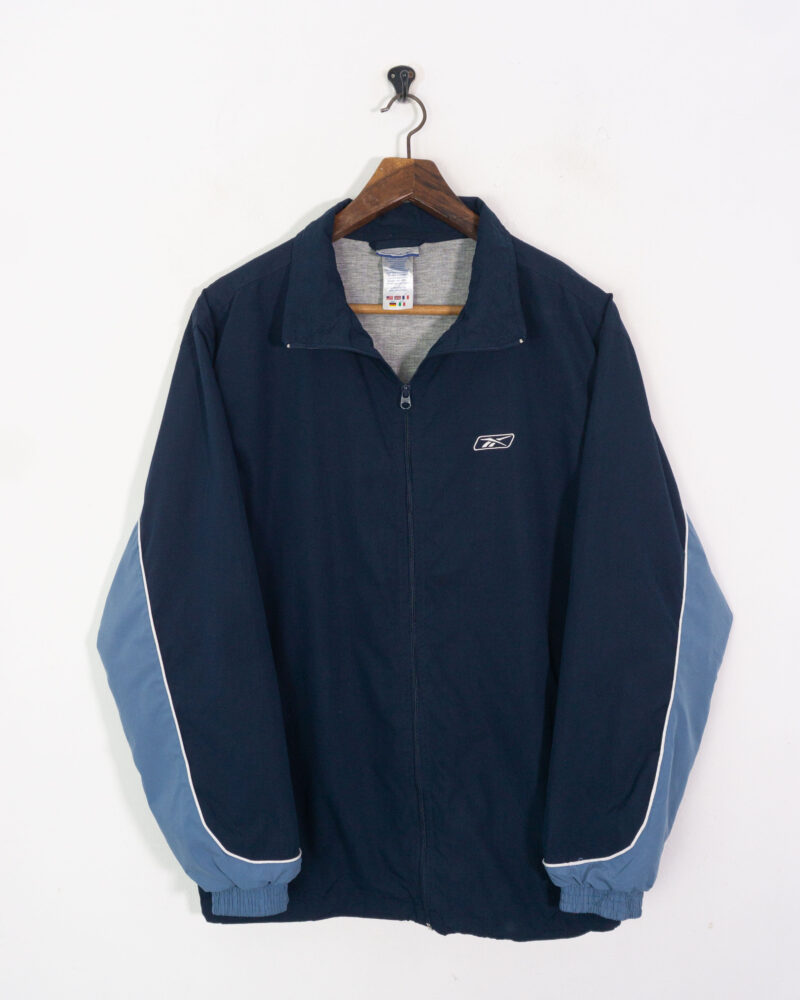 Reebok vintage 00s navy/blue track jacket XL - Imagen 2