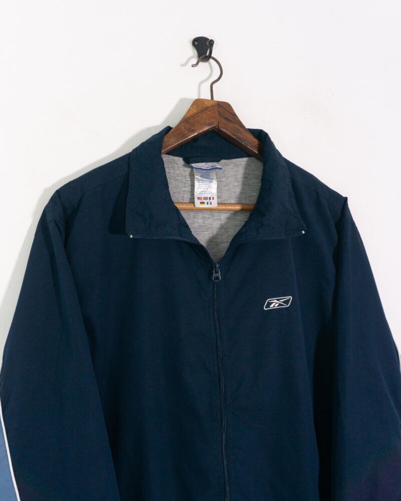 Reebok vintage 00s navy/blue track jacket XL - Imagen 3