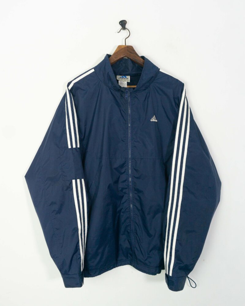 Adidas vintage 90s navy shell jacket XXL - Imagen 2