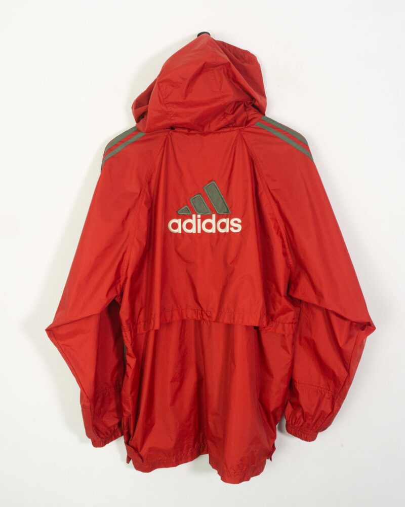 Adidas vintage 90s red shell jacket L - Imagen 4