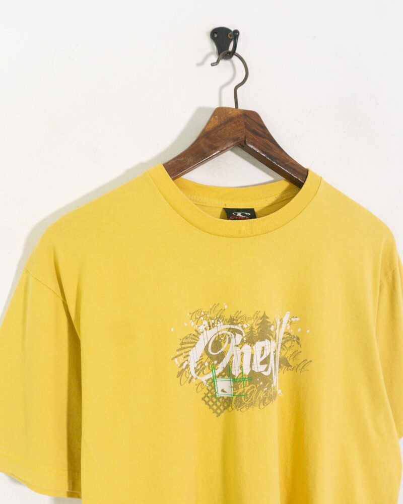 Oneill vintage 00s yellow tee L - Imagen 3