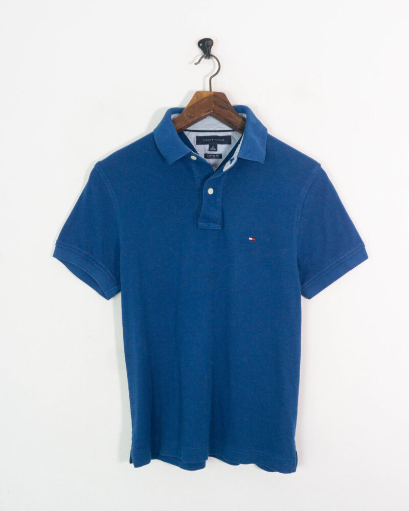 Tommy Hilfiger blue polo S - Imagen 2