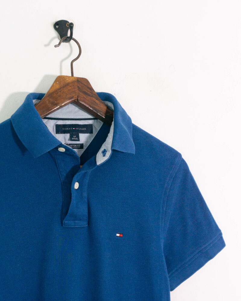 Tommy Hilfiger blue polo S - Imagen 3