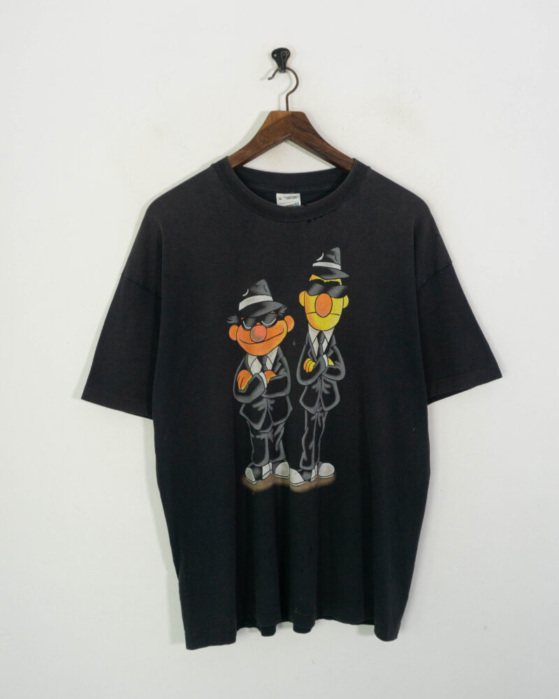 Sesame Street vintage 90s black print XL - Imagen 2