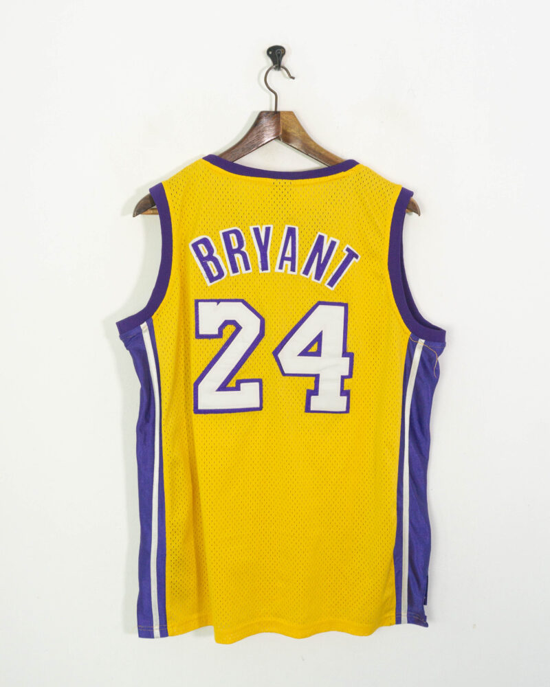 Adidas Los Lakers 2010-14 Kobe Bryant yellow jersey L - Imagen 3