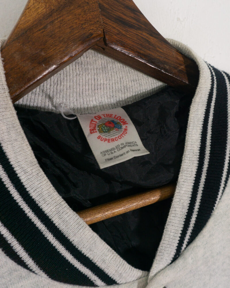 Fruit Of The Loom vintage 90s grey/black jacket XL - Imagen 5