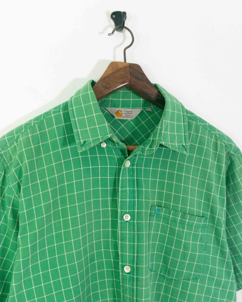Carhartt vintage 00s green shirt L - Imagen 3