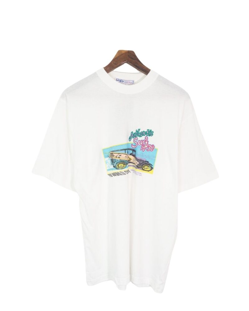 Rox vintage 90s white tee L