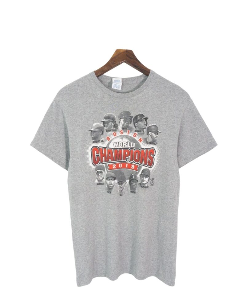 Boston World Champions 2018 grey tee M