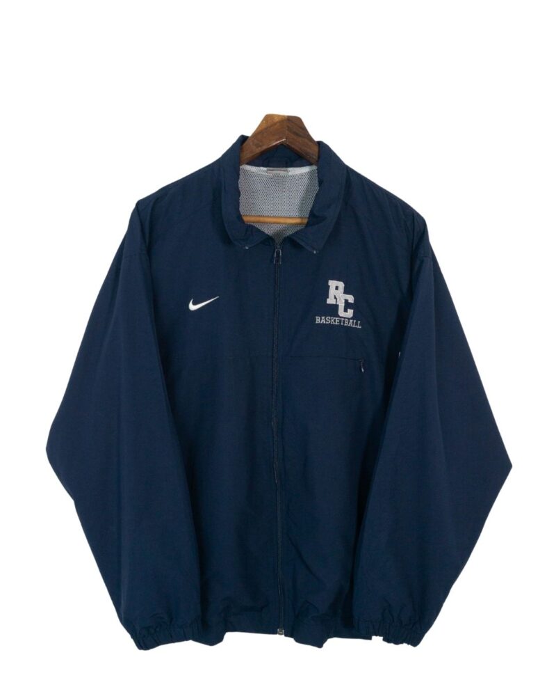 Nike vintage 90s navy track jacket L