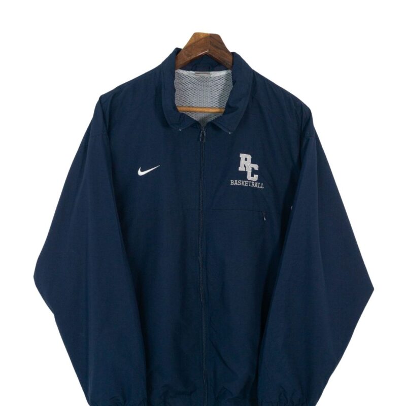 Nike vintage 90s navy track jacket L