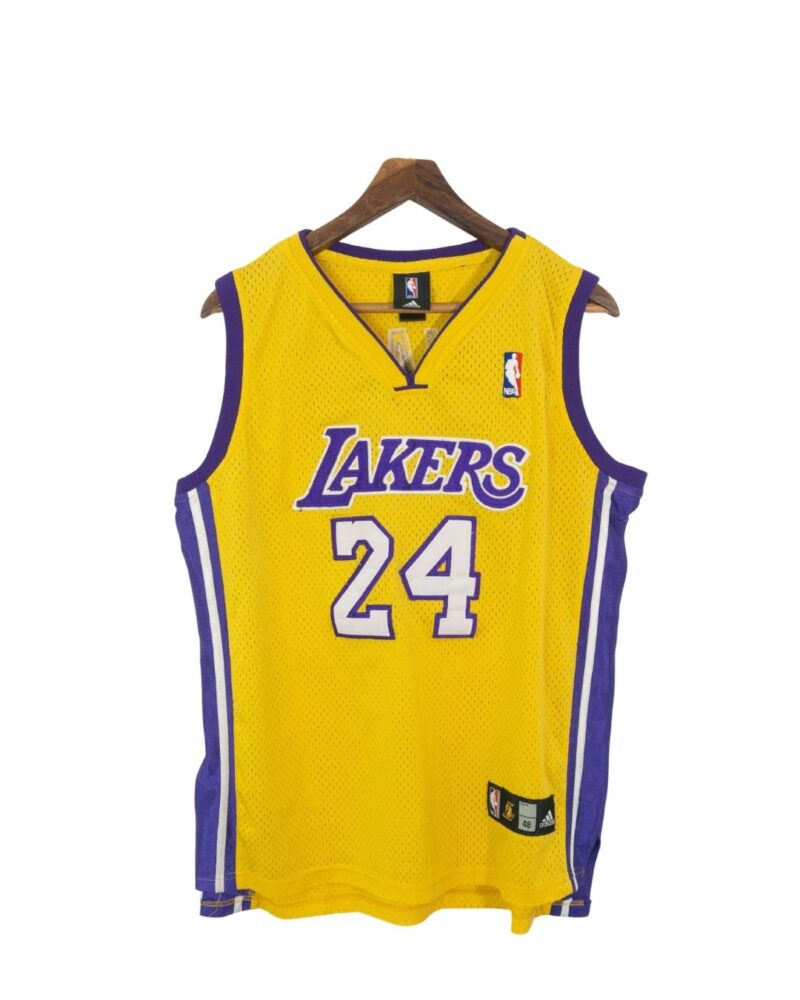 Adidas Los Lakers 2010-14 Kobe Bryant yellow jersey L