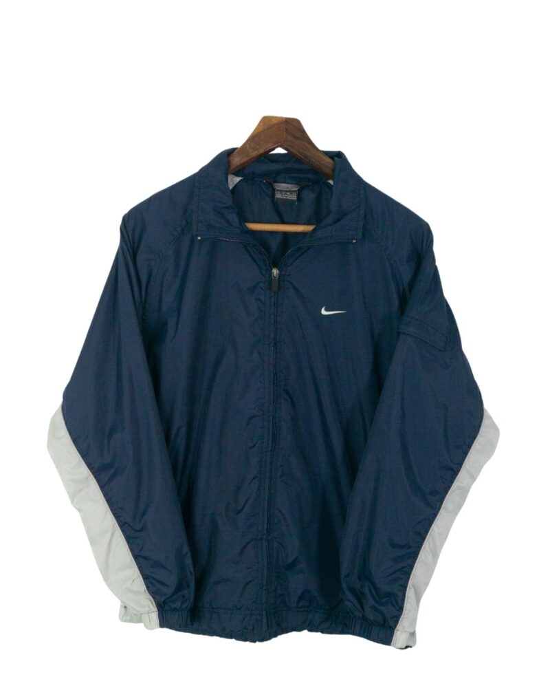 Nike vintage 90s navy track jacket M
