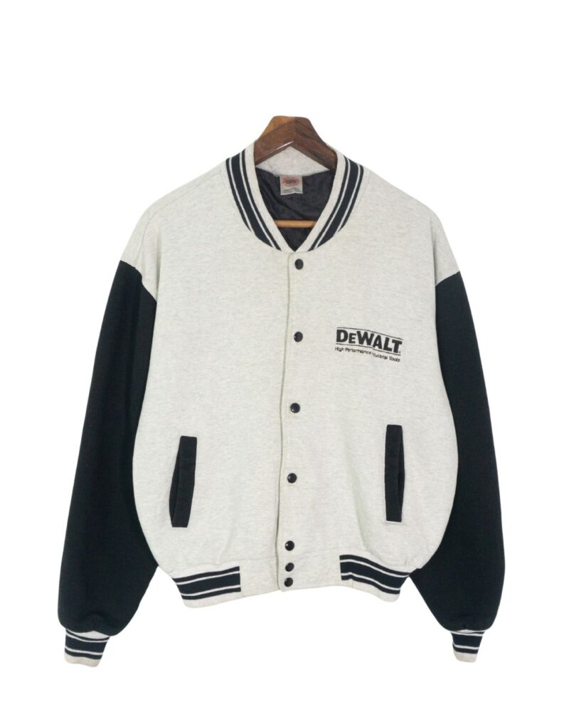 Fruit Of The Loom vintage 90s grey/black jacket XL