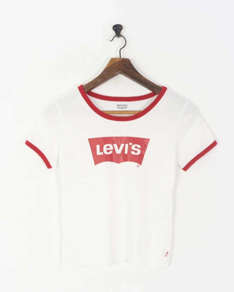 Levis red/white tee S - Imagen 2