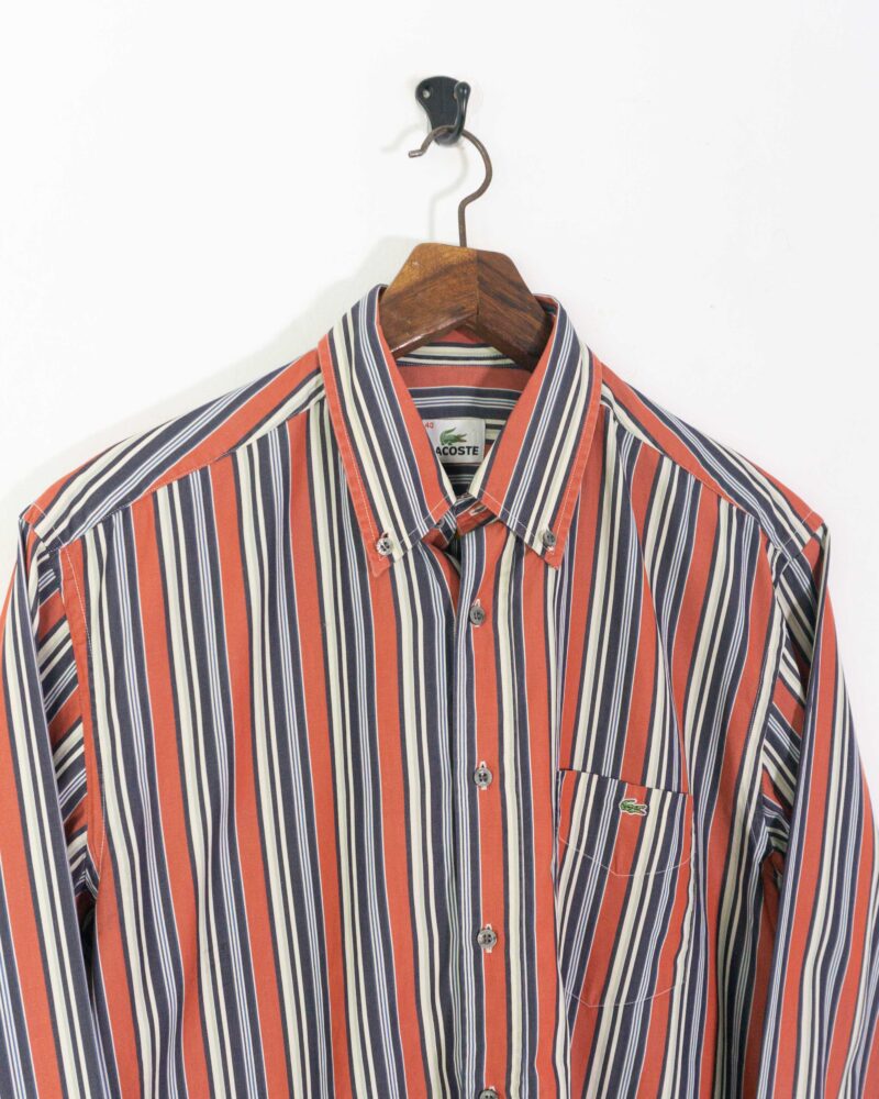 Lacoste vintage 00s stripes shirt M - Imagen 3
