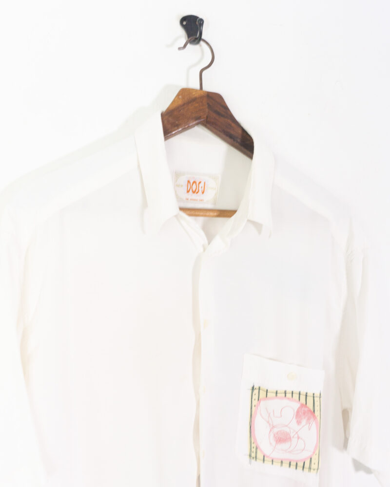 Dos J vintage 90s white shirt XL - Imagen 3