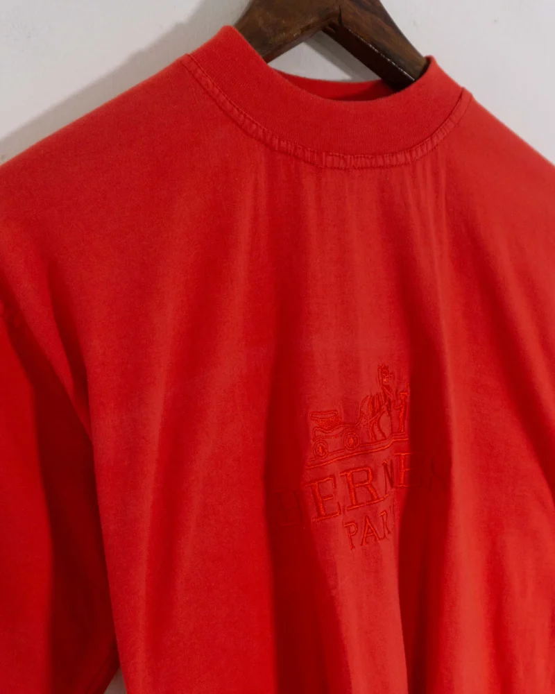 Hermes Paris vintage 90s bootleg tee S - Imagen 3