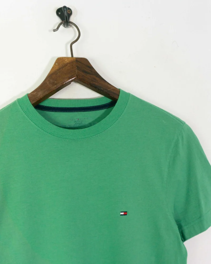 Tommy Hilfiger green t-shirt XS - Imagen 3